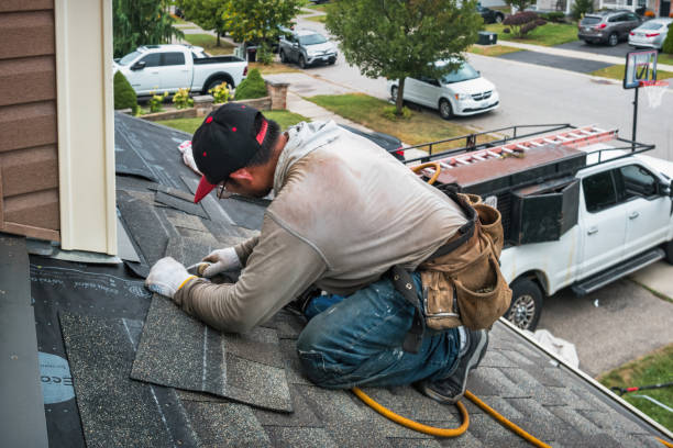 Professional Roofing technician working in Perkasie, PA